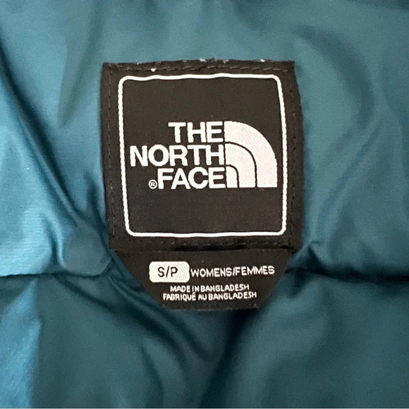 THE NORTH FACE | Nuptse 700 Goose Down Blue Teal Aqua Puffer Jacket Size small - Picture 12 of 16